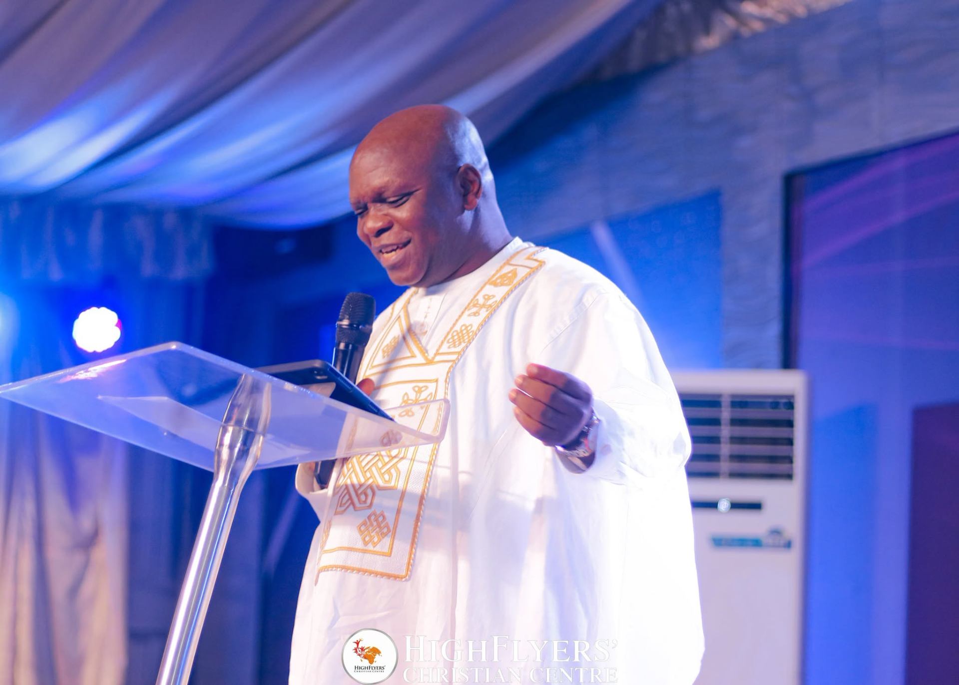 Guest minister at the pulpit